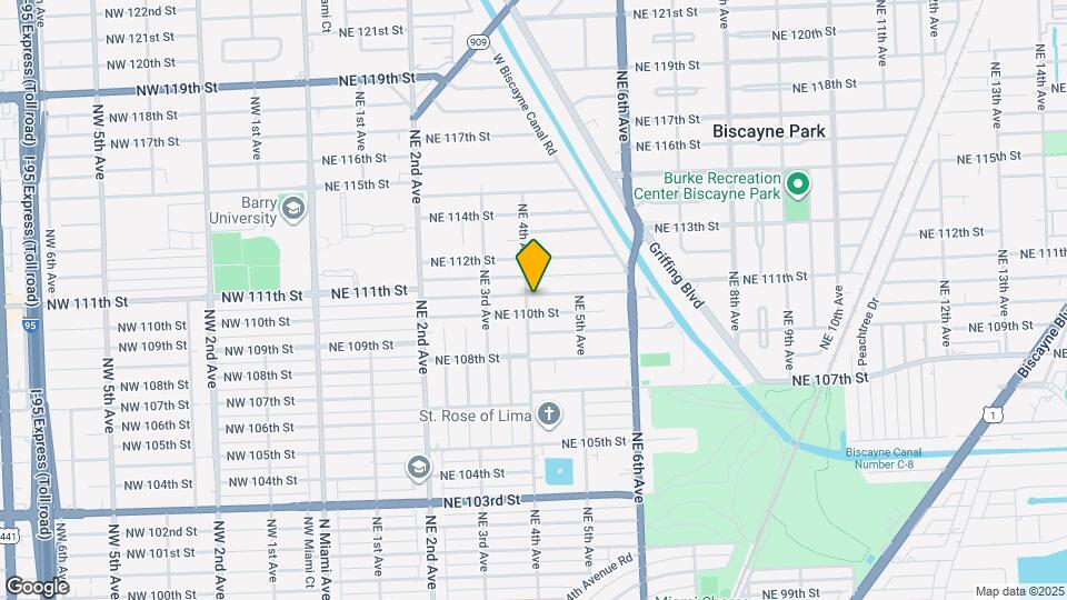 400 NE 110th Ter Map and Location Details