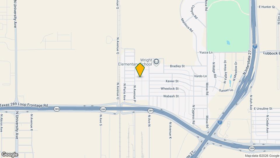 2503 N Ave O Map and Location Details