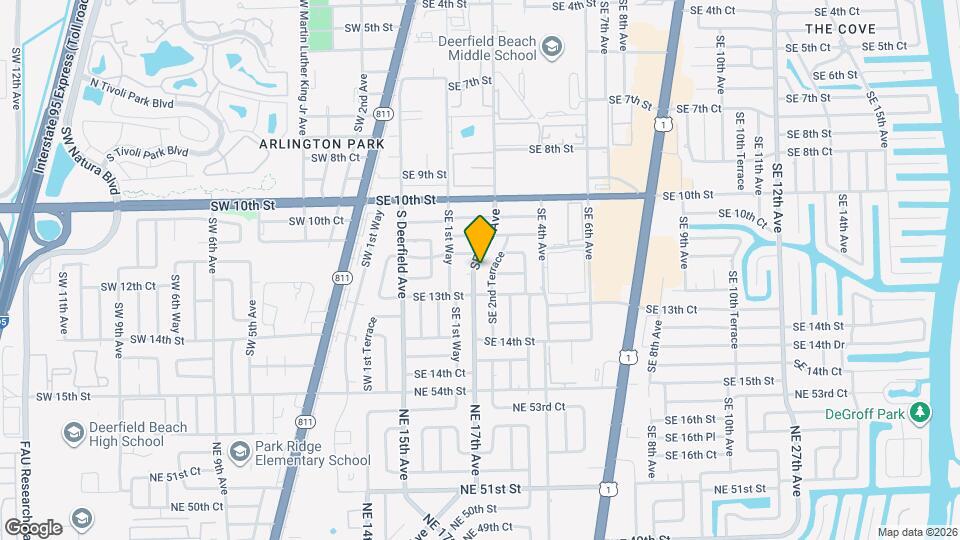 1182 SE 2nd Ave Map and Location Details