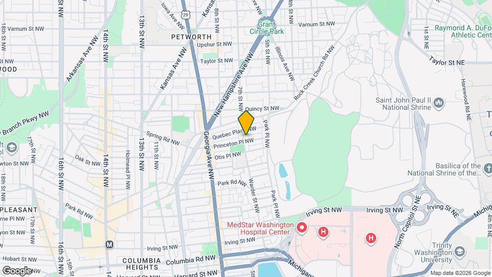 3631 Warder St NW Mapa y Detalles de la Ubicación
