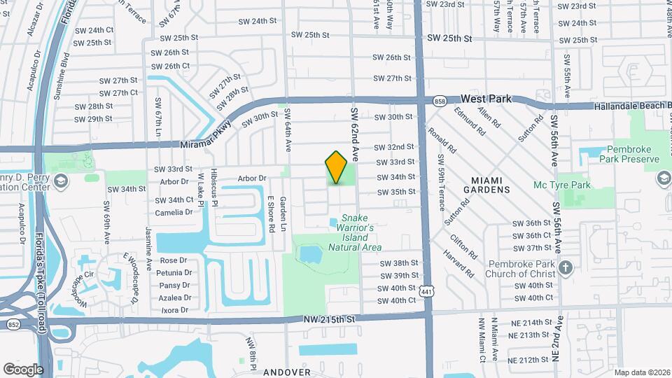 3435 SW 62nd Way, Unit B Mapa y Detalles de la Ubicación