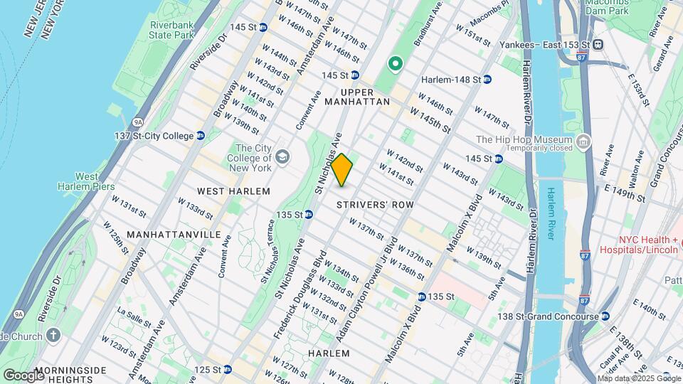 313 W 138th St Map and Location Details