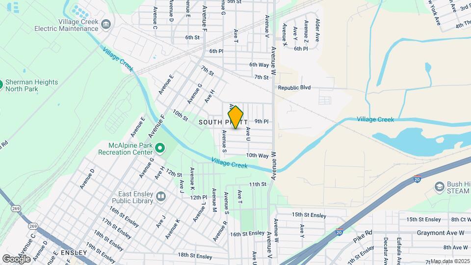 1921 10th St Map and Location Details