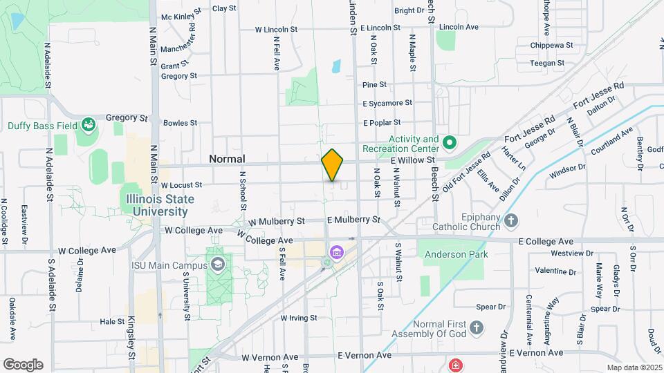 101 E Locust St Map and Location Details