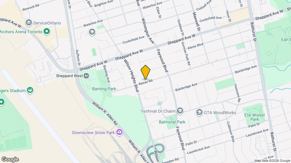 1 Dunsmore Gardens Map and Location Details