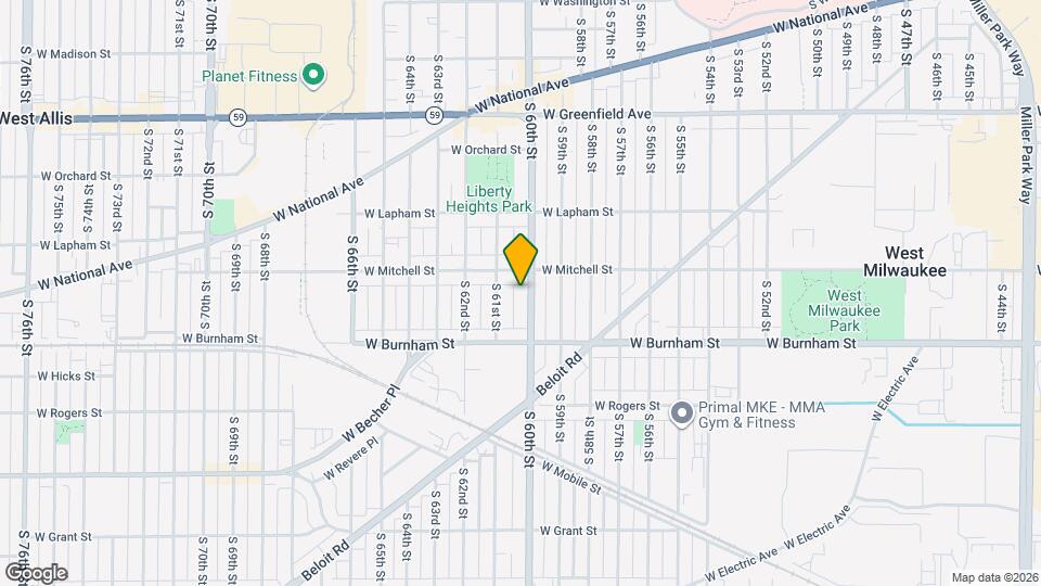 1731 S 60th St, Unit Upper Duplex Stallis Map and Location Details