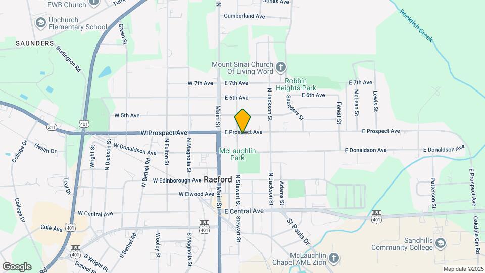 206 E Prospect Ave Map and Location Details
