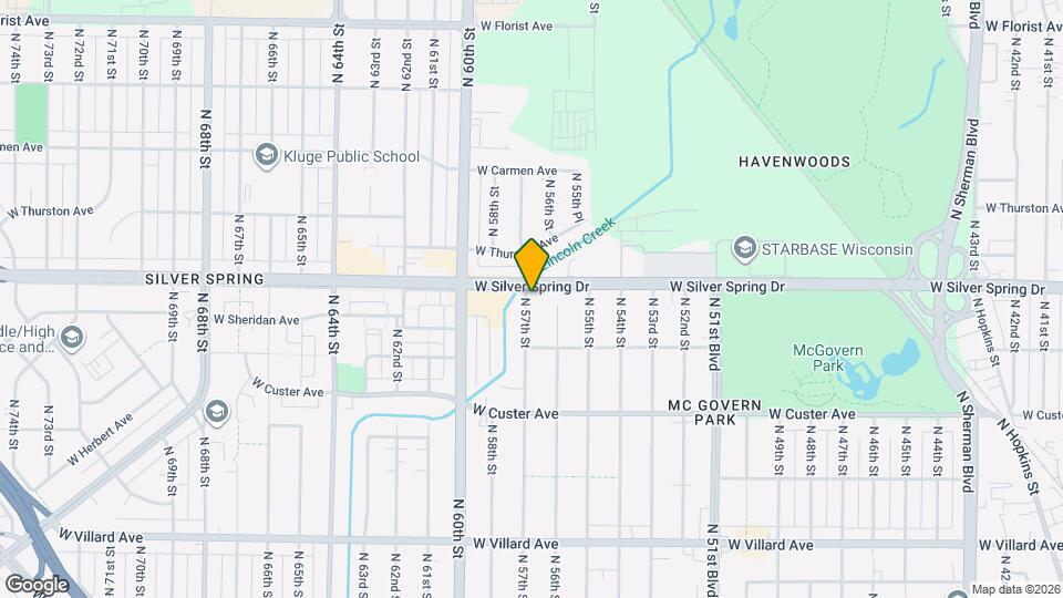 5631 W Silver Spring Dr Map and Location Details