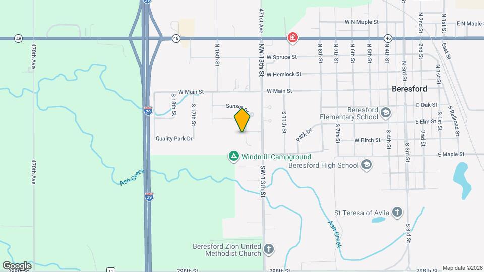 361 Sunset Dr Map and Location Details