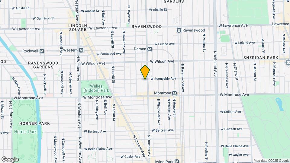 4452 N Damen Ave Mapa y Detalles de la Ubicación