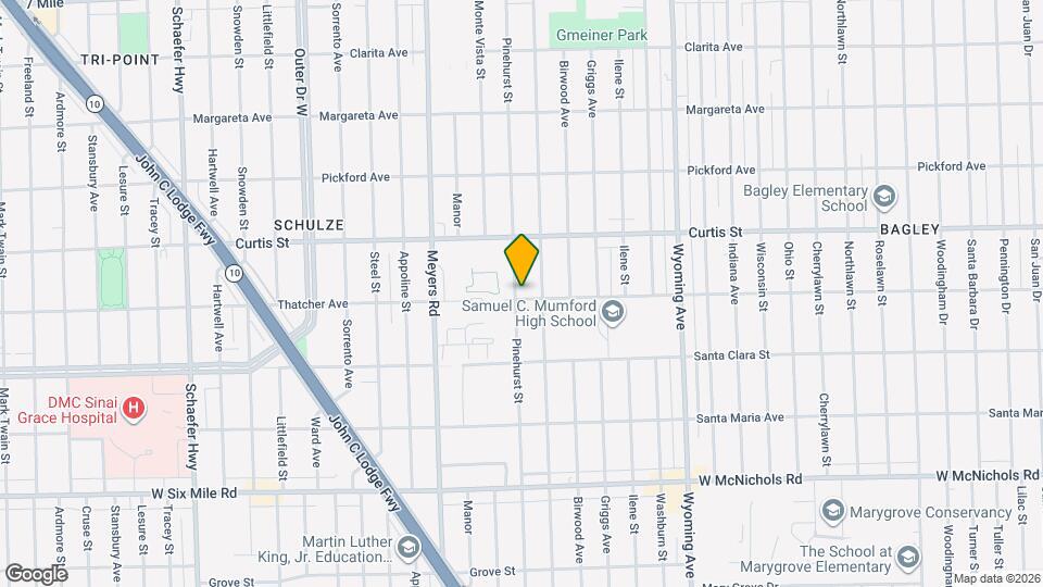 18000 Pinehurst St Map and Location Details