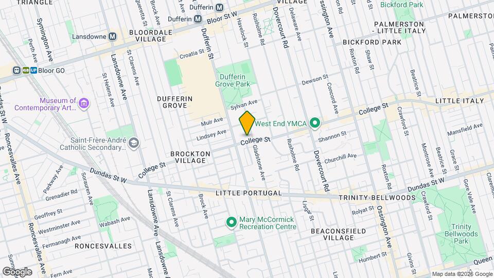 1078 College St Map and Location Details