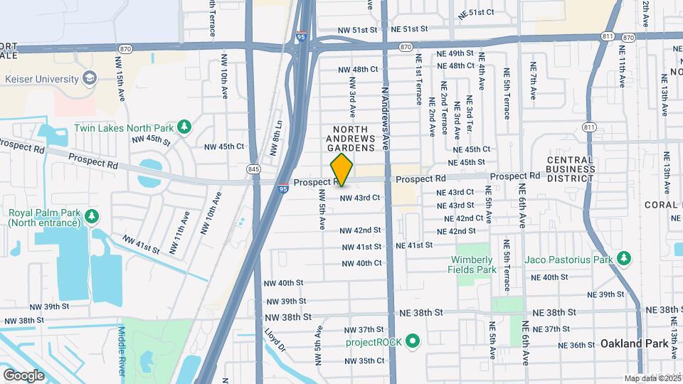 381 NW 43rd Ct Map and Location Details