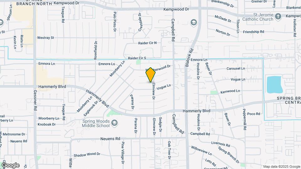 9607 Bundy Ln Map and Location Details