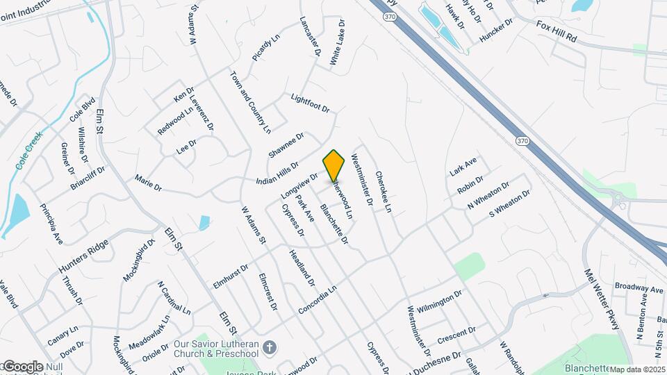 824 Woodside Ln Map and Location Details
