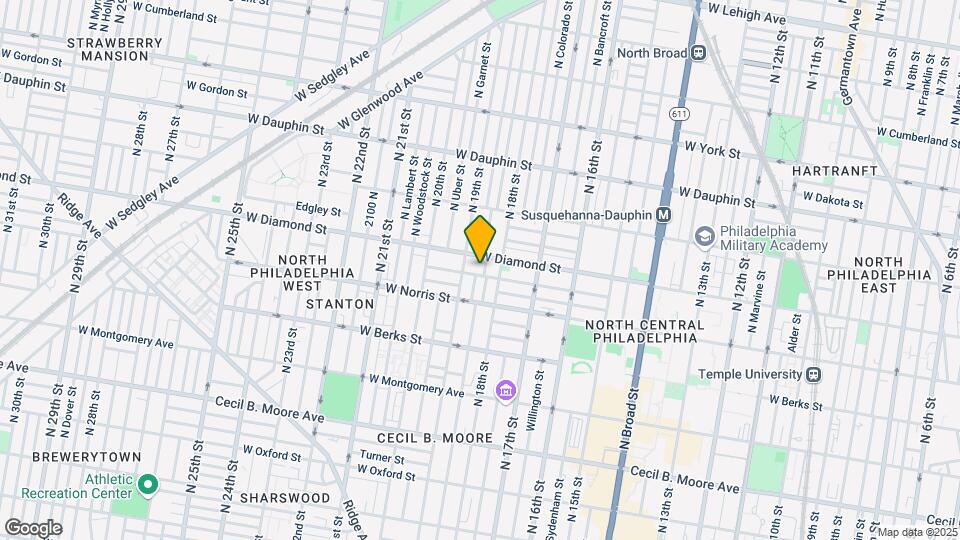 2042 N Gratz St Map and Location Details