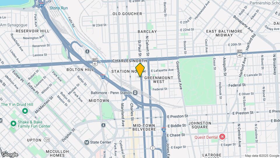 1712 St. Paul St Mapa y Detalles de la Ubicación