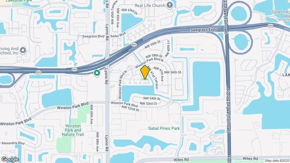 5371 NW 41st Way Map and Location Details