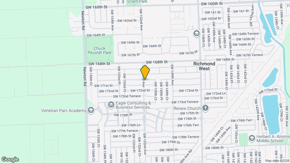 15180 SW 170th Terrace Map and Location Details