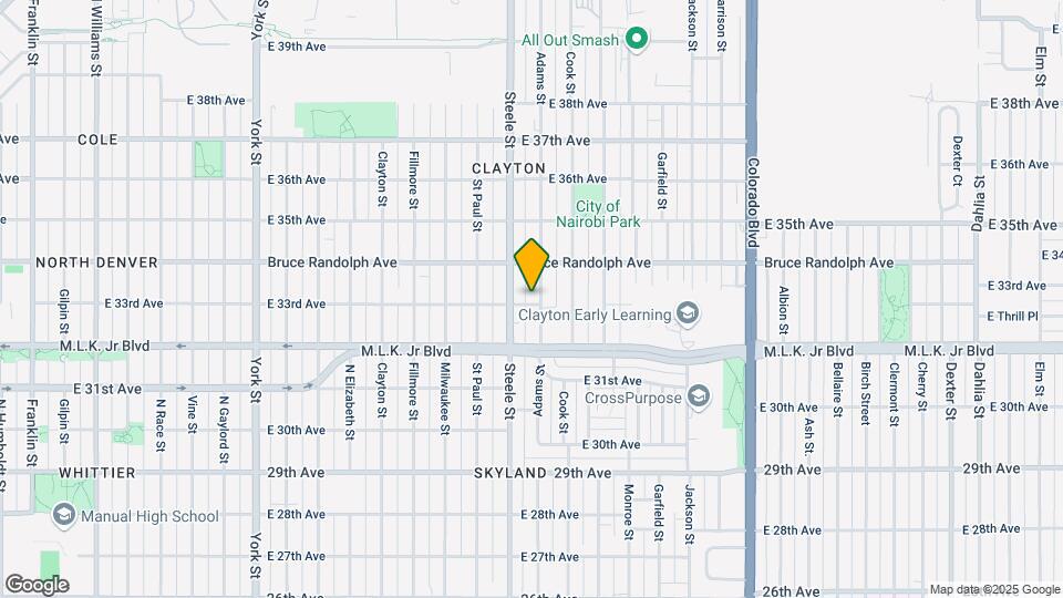 3221-3233 E 33rd Ave Map and Location Details