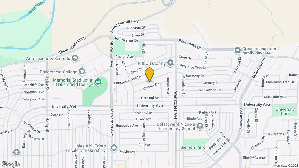 2712 Century Dr Map and Location Details