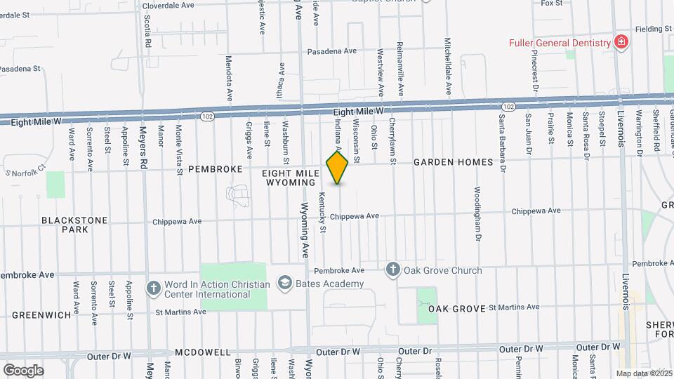 20185 Indiana St Map and Location Details