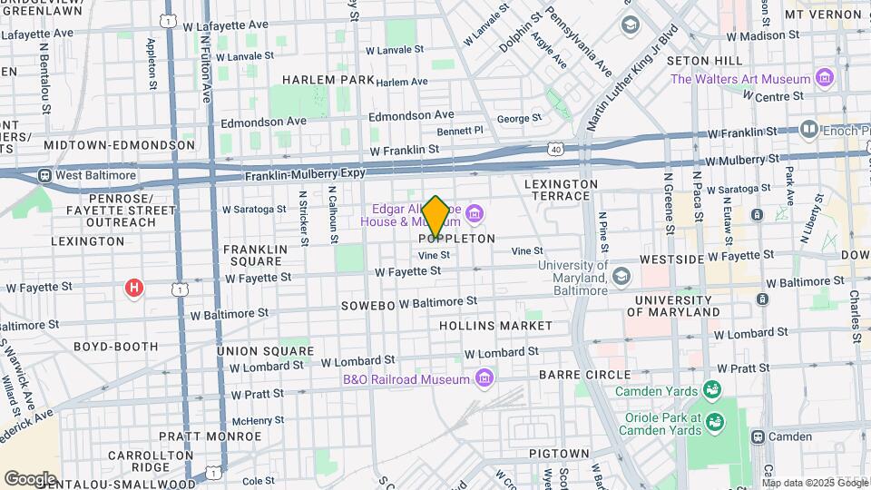 1035 W Lexington St Map and Location Details