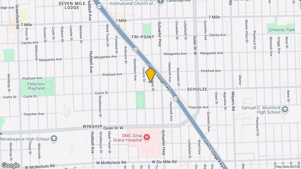 18235 Tracey St Map and Location Details