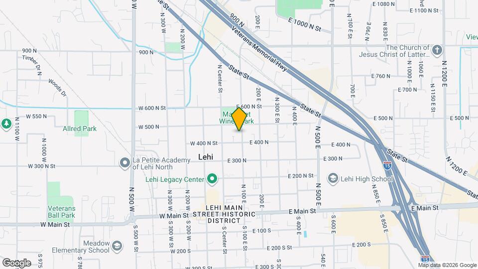 445 N 100 E Mapa y Detalles de la Ubicación