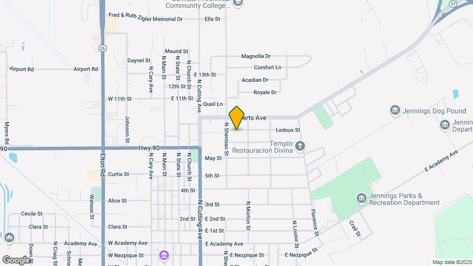 515 Ledoux St Map and Location Details