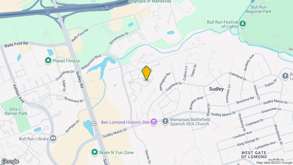 10503 Oronoco Ln Map and Location Details