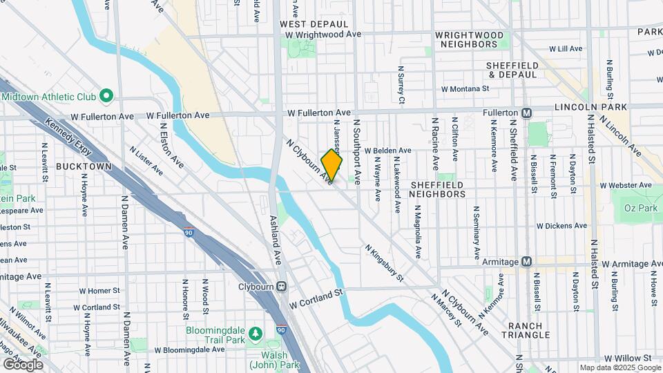 2202 N Clybourn Ave, Unit 3 Map and Location Details