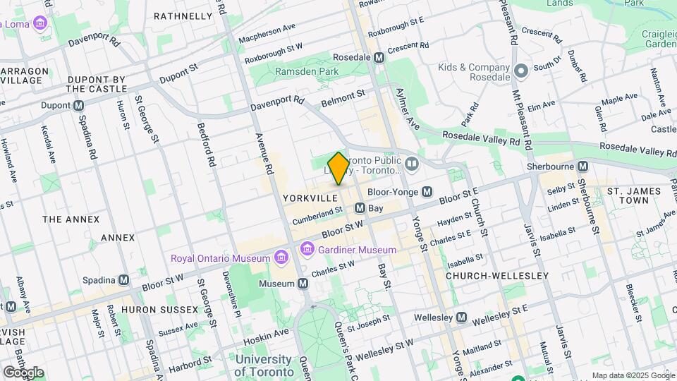 1312-1311 YORKVILLE Ave Map and Location Details
