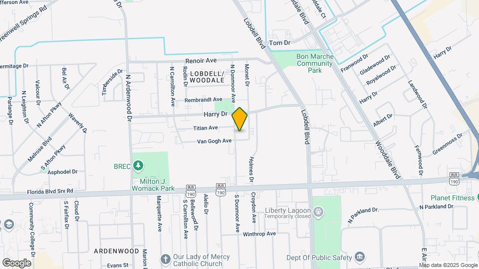 646 N Donmoor Ave Map and Location Details