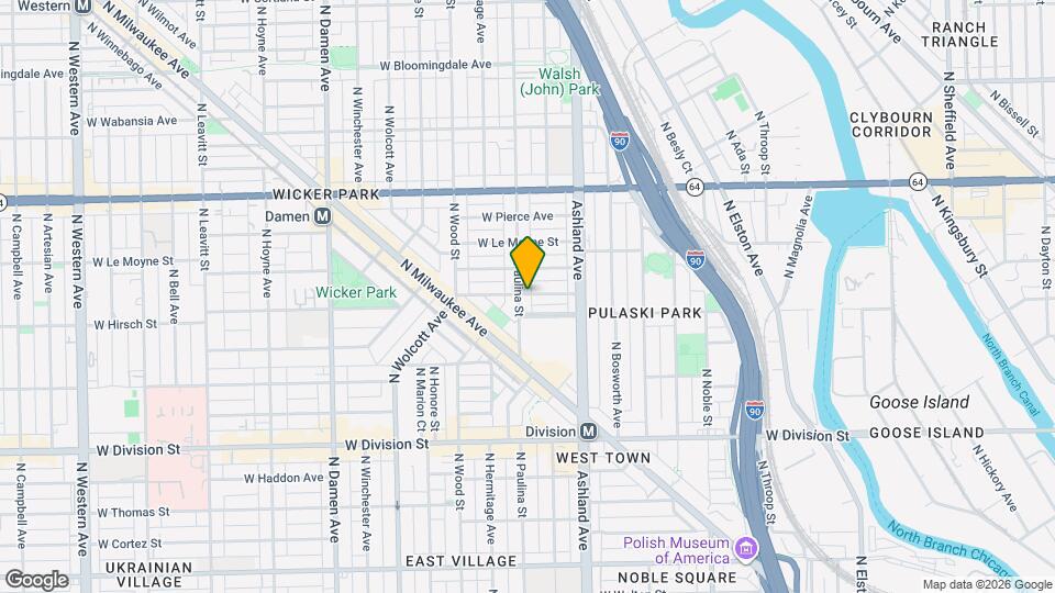 1419 N Paulina St Map and Location Details