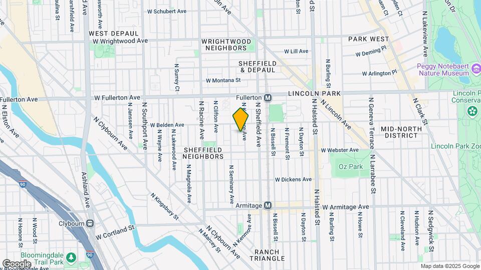 2236 N Kenmore Ave-Unit -Unit 1 Map and Location Details