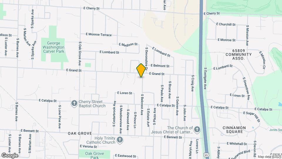 1027 S Belcrest Ave Map and Location Details
