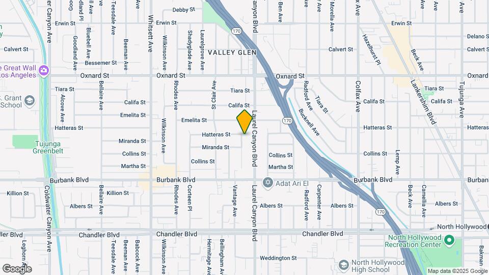 5740 Vantage Ave Map and Location Details