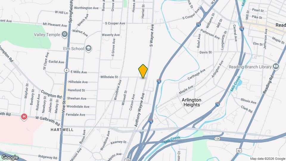 8465 Anthony Wayne Ave Map and Location Details