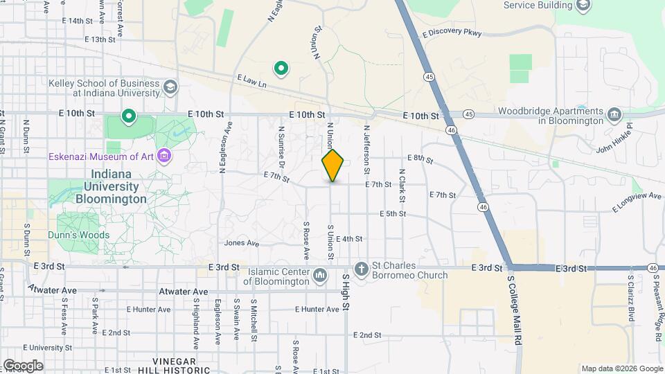 134 N Union St Map and Location Details