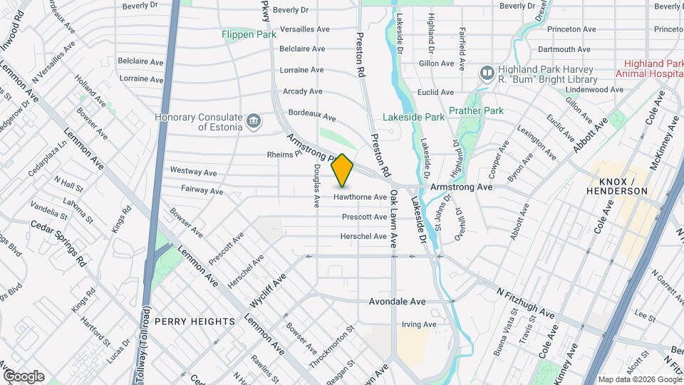 4135-4135 Hawthorne Ave Map and Location Details