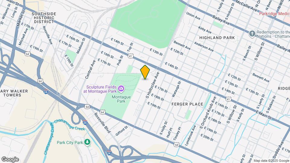 1601 S Holtzclaw Ave Map and Location Details