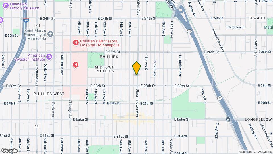 2726 Bloomington Ave S Map and Location Details