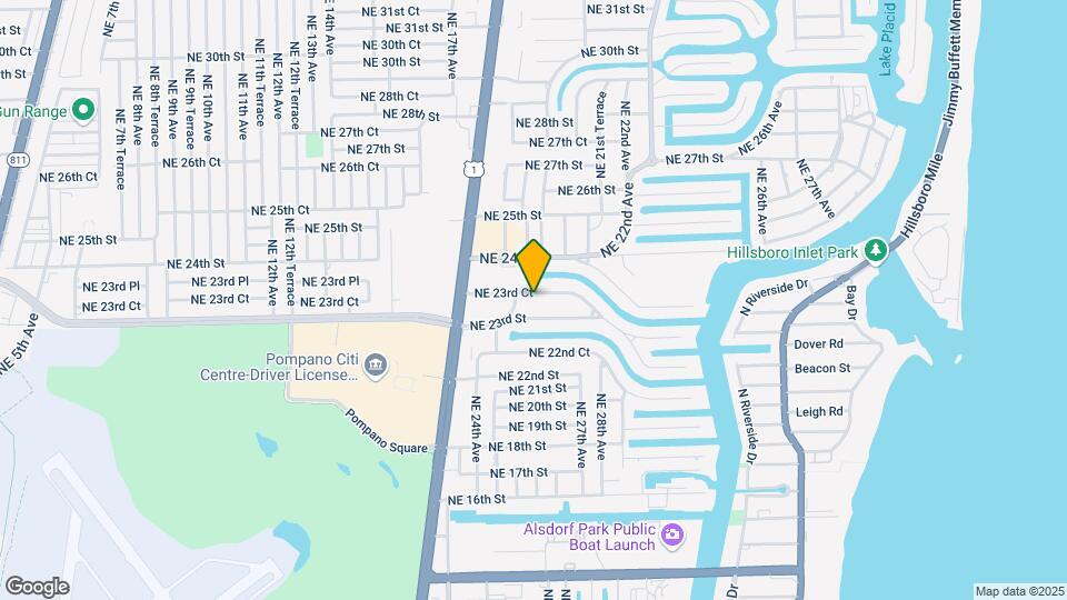 2640 NE 23rd Ct Map and Location Details