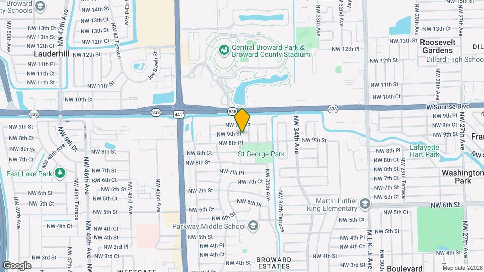 3620 NW 9th St Map and Location Details