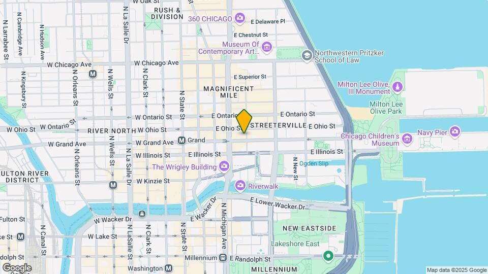 550 N Saint Clair St, Unit 2501 Mapa y Detalles de la Ubicación