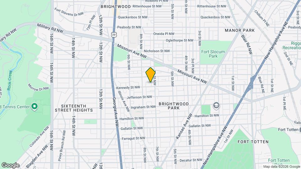 713 Kennedy St NW, Unit 1 Mapa y Detalles de la Ubicación