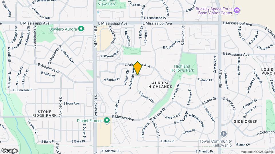1567 S Salida Way Map and Location Details