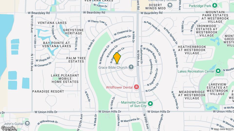 19443 N Ponderosa Cir Map and Location Details