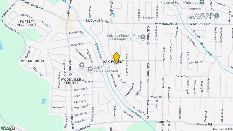 1452 Woody Dr Map and Location Details